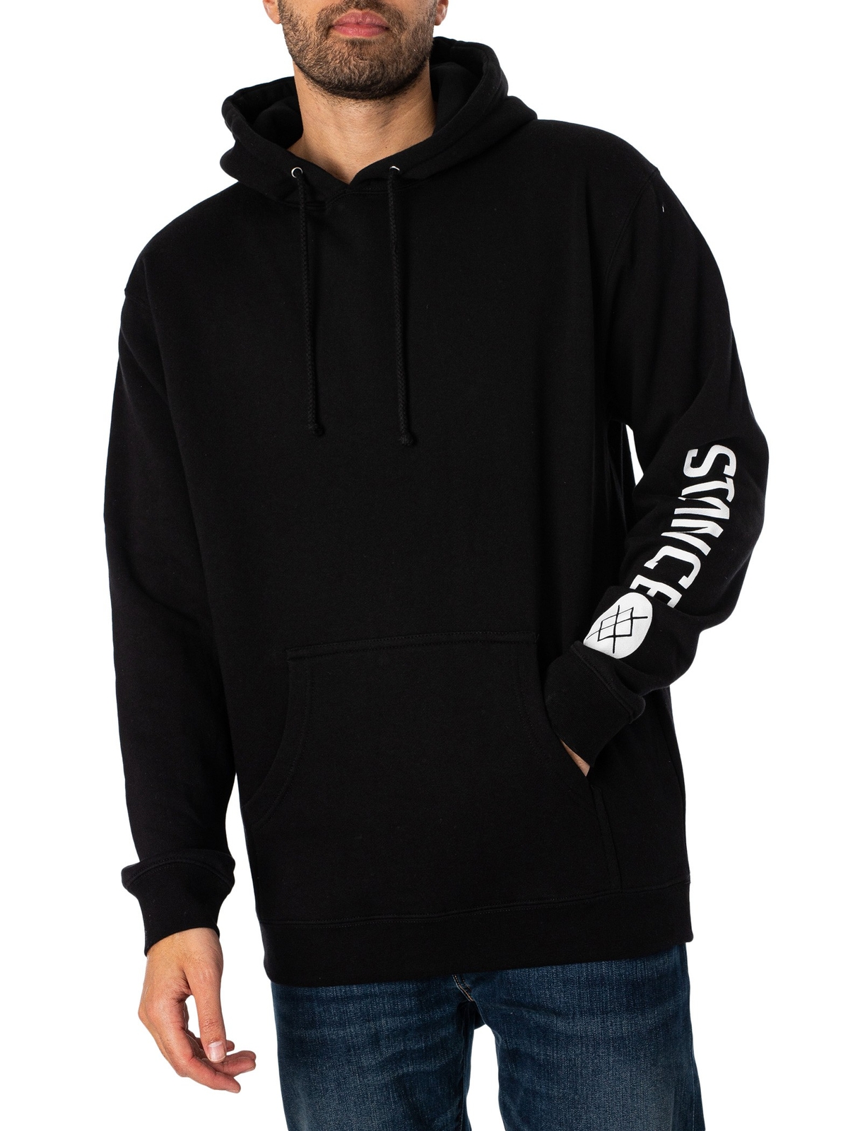 Толстовка-пуловер Stance Mens Icon с капюшоном, черный