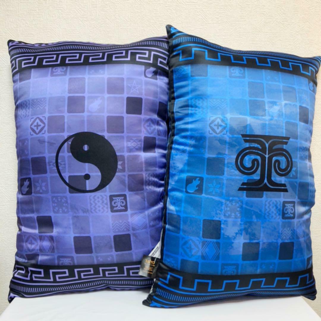 Shaman King Horohoro Tao Ren Big Cushion 2 Set Blue Purple Taito