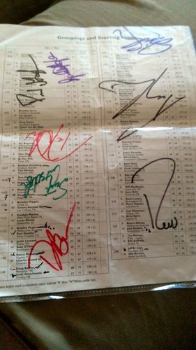 PGA autographs,Hat,starting Times and Program from Deutsche Bank 05' Champ. - Picture 6 of 11
