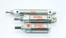 LOT OF 3 BIMBA PNEUMATIC CYLINDERS DOUBLE ACTING 27-075-DU SR-171.5 171.25