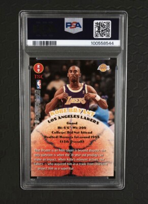 1996 Topps Stadium Club Rookies 2 Kobe Bryant RC #R9 Rookie PSA 8 