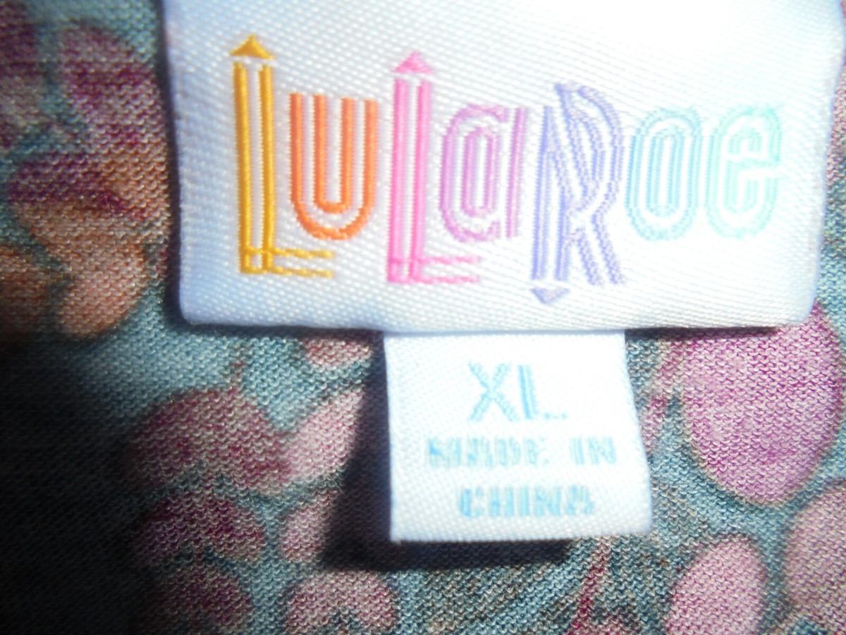Pack De 2 Hauts LulaRoe Classic T 3XL - Imprimé Floral Délavé Bleu - Neuf Avec étiquettes - Moins Cher Qu'un Seul !