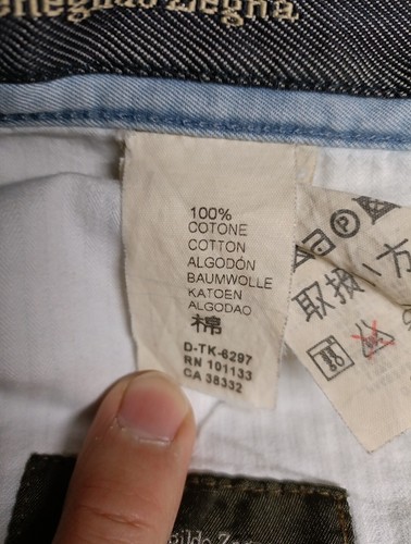 Ermenegildo Zegna Denim Jeans Herren 41x30 Light Wash Straight Italy Made Sky Blue - Bild 6 von 13
