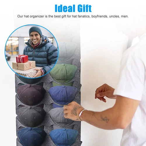 14 Hat Rack Organizer Baseball Holder Storage Hanger Door Wall Coat Caps Stands - Picture 6 of 9