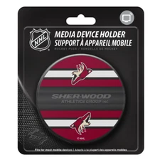 Arizona Coyotes Hockey Puck Media Device Holder Home/Office Phone Tablet Desk