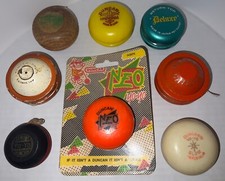 Vintage Lot Of 8 Yo-Yo Duncan Imperial Satellite Return Top Cowboy