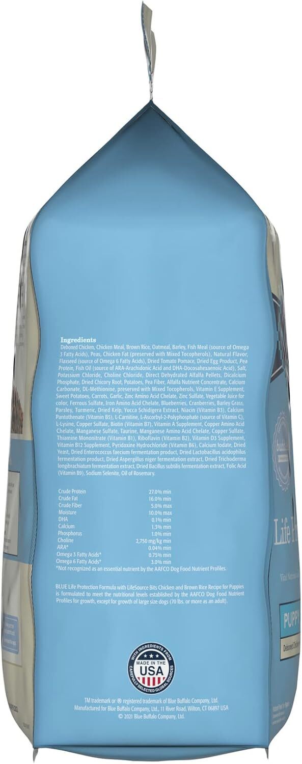 Blue Buffalo Life Protection Formula Puppy Food 5 Lb Real Chicken Brown Rice