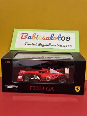 [MATTEL/mattel] 1/43 Ferrari F2003-GA M. Schumacher Elite Rare Collectible