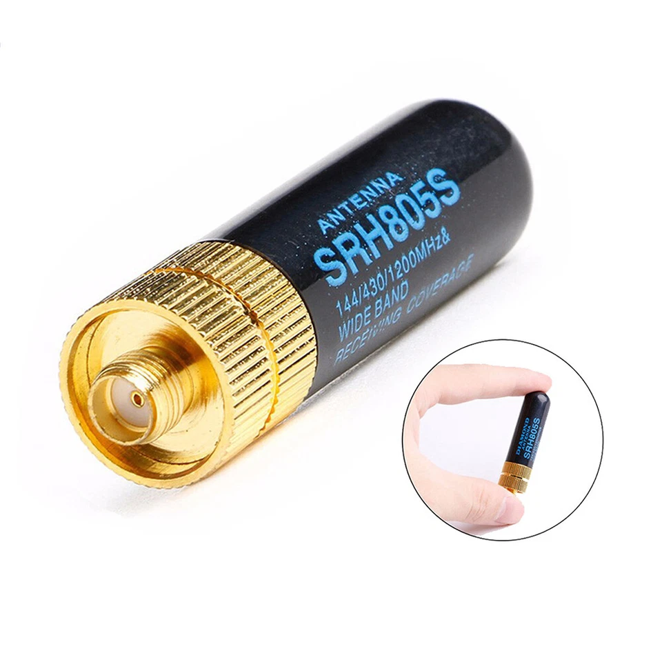 Antena de doble banda SRH805S SMA-F de 5 piezas para radiosaficionados Baofeng GT-3 UV-5R BF-888s Foto 2 de 4