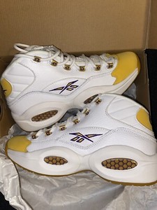 Reebok Question Mid Yellow Toe Lakers Kobe Size 10.5 | eBay