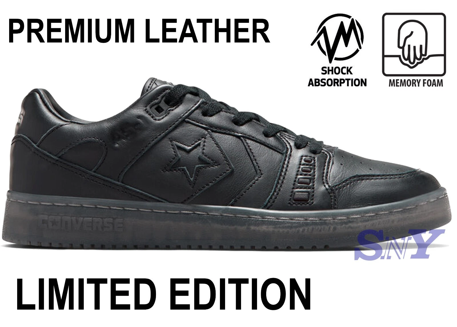 Converse CONS AS-1 Pro Alexis Sablone Leather Black Men's Sneakers A08853C NEW