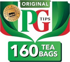 PG Tips Black Tea Bags, 160 Biodegradable, Full-Bodied & Flavourful 0.08 per strip