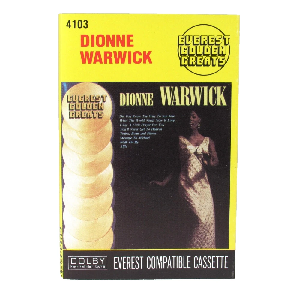 Dionne Warwick Cassette Lot 4 Tapes Foto 3 de 4