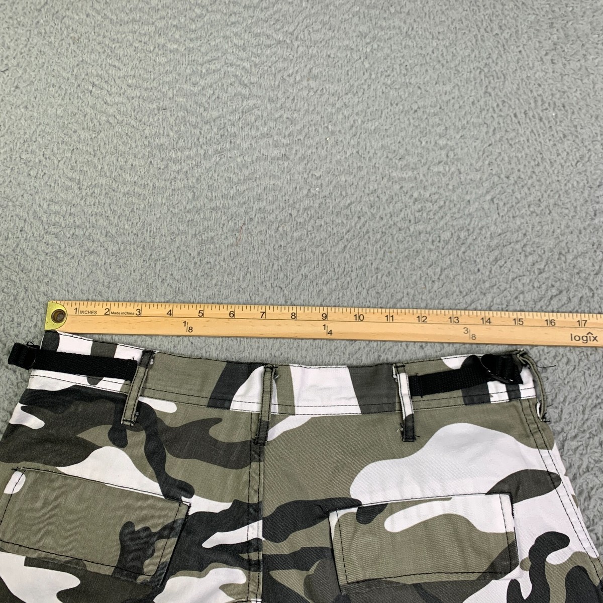 パンツ 90s \"US MILITARY\"  camo pants white Vintage US Military Pants Mens Large Long Camo Ripstop Cargo