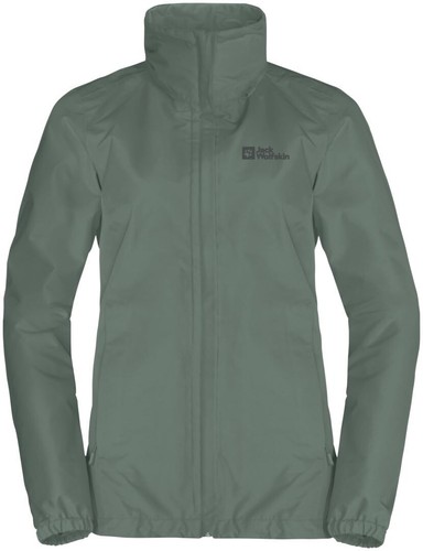 JACK WOLFSKIN STORMY POINT 2L JACKET WOMEN'S HEDGE GREEN EXTRA SMALL XS 1111202, - Picture 4 of 6