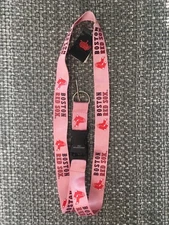 Boston Red Sox MLB Pink Lanyard with Double Sided Logo/Graphics
