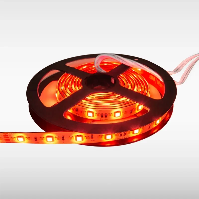 Sensio Flux 24V RGB Tuneable White LED Flexible Strip 5m with lead at both ends - Image 2 of 4