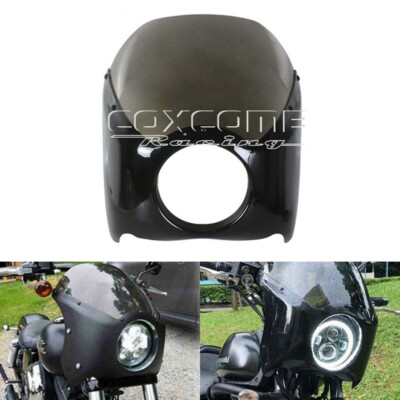 Smoke Quarter Headlight Fairing Windshield For Harley Sportster XL Dyna Fat Bob