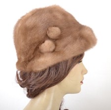 Z477 NERZ MÜTZE PELZMÜTZE ECHT PELZ PELZ HUT PELZHUT FELL KAPPE - MINK FUR HAT