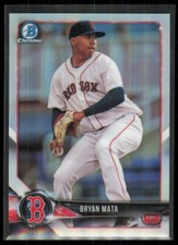 2018 Bowman Draft Chrome Refractor Bryan Mata Boston #BDC-172