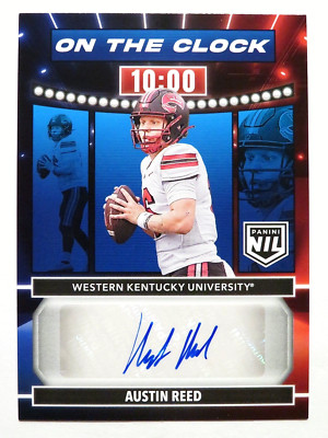 Austin Reed Clock 2024 Panini Prestige Football Austin Reed On The Clock Auto Rookie Card ...