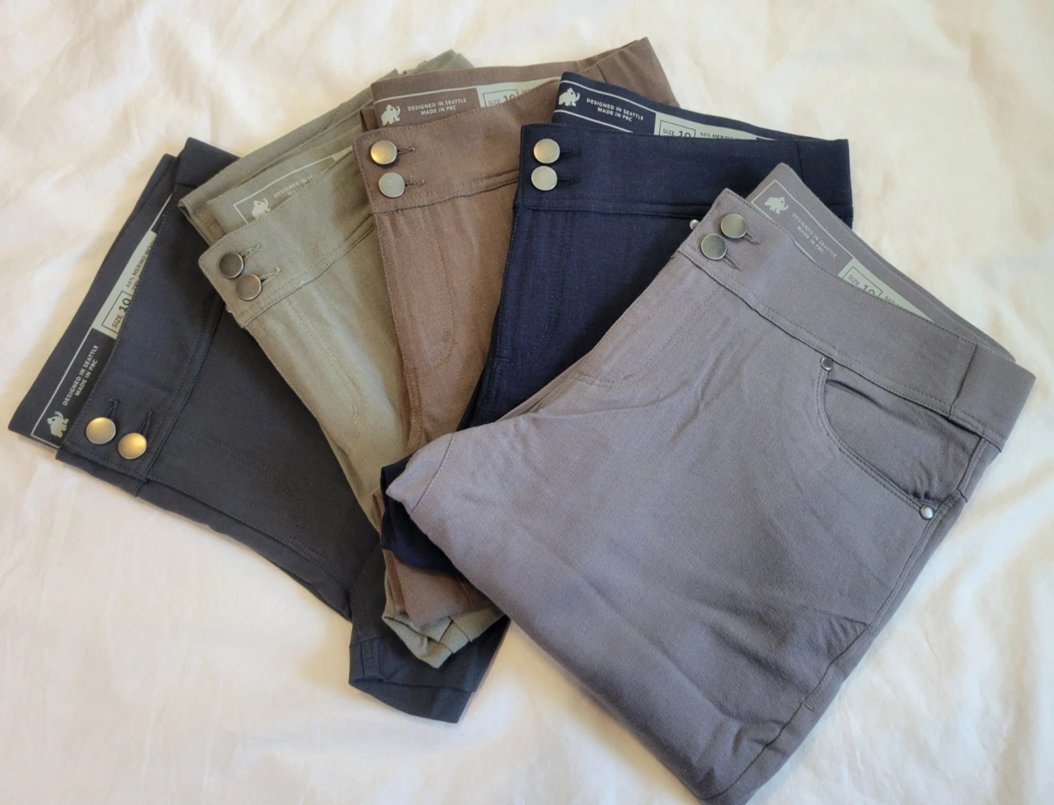 WOOLLY Longhaul ~ Midweight ~ Flex Merino ~ Slim Leg Pants ~ Women's 10 ~ NEW!