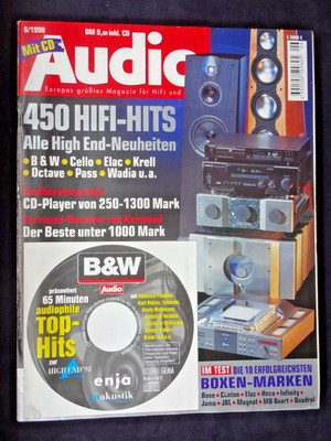 AUDIO 6/98, KRELL KPS 25s, PASS X 1000 HGP CORDA, WADIA 830,ELAC SPIRIT OF MUSIC