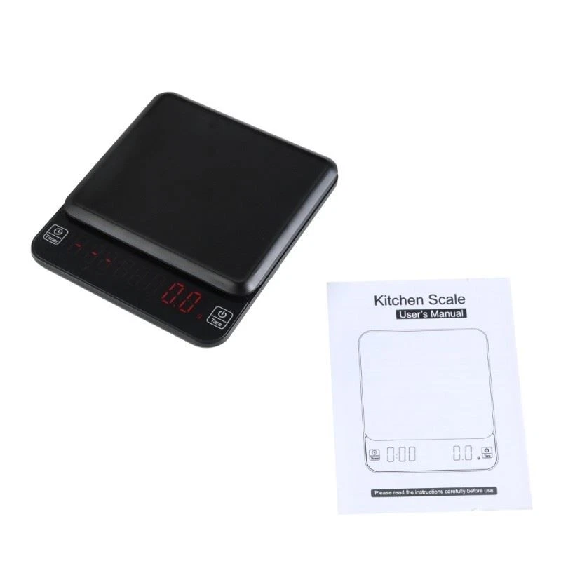 Digital Coffee Scale for coffee Brewing with Timer and Tare 3KG/0.1G Scales