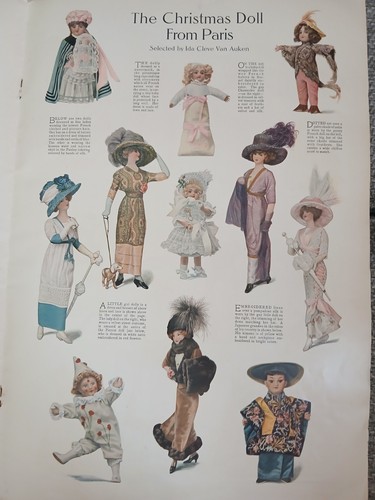 1910 December 15 Ladies' Home Journal Christmas Kewpie Palmer Cox Cut Out Doll - Picture 10 of 18