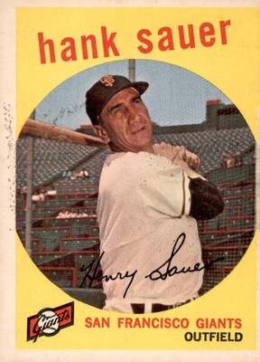 1959 Topps #404 Hank Sauer - PR