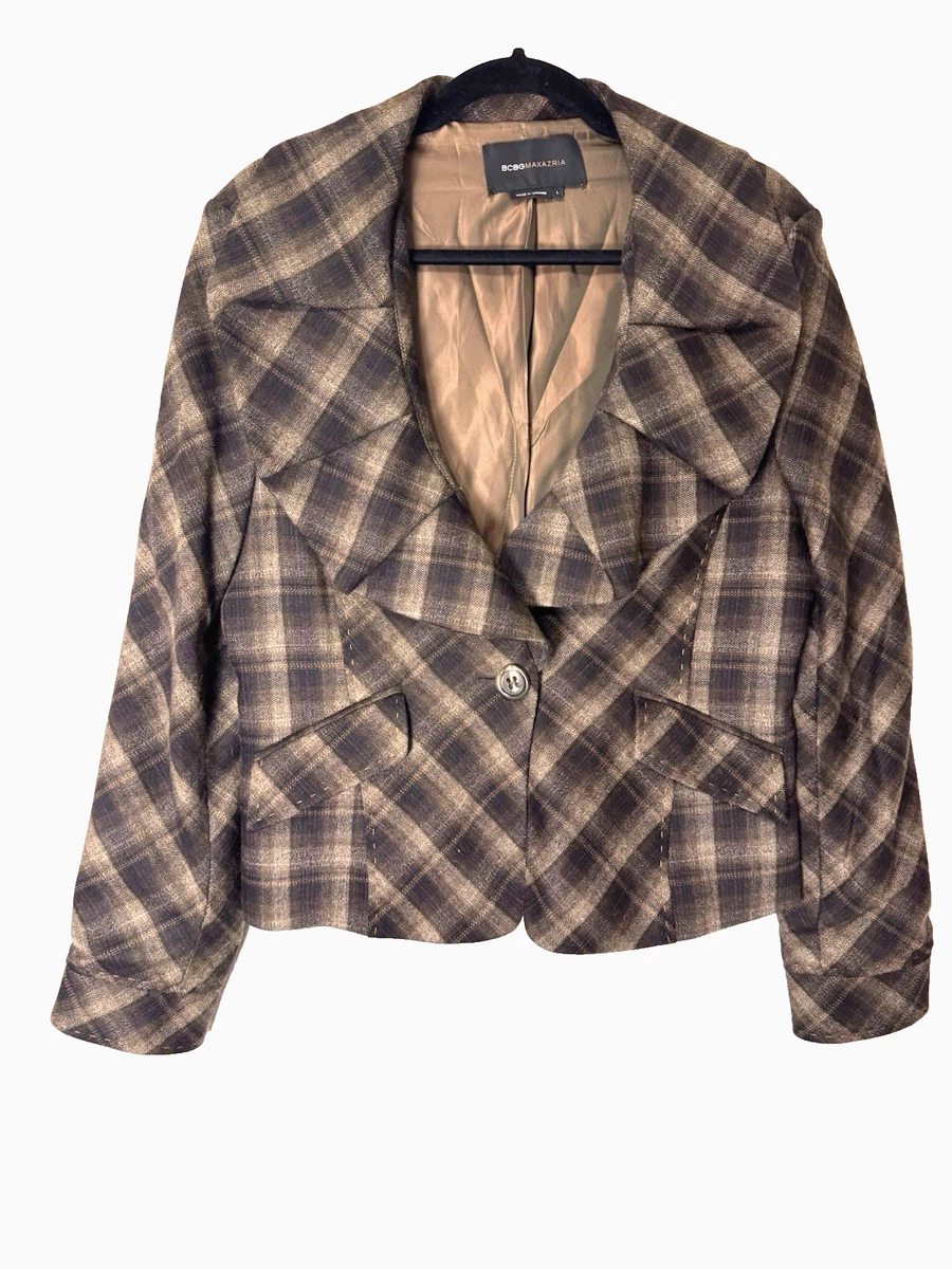 Blazer Donna BCBGMAXAZRIA - Giacca Aderente Con Scollo A V, Revers A Tacca E Chiusura Frontale Con Bottoni - 3