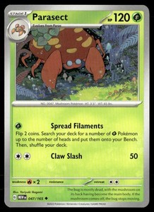 Parasect 047/165 Scarlet & Violet 151 Uncommon