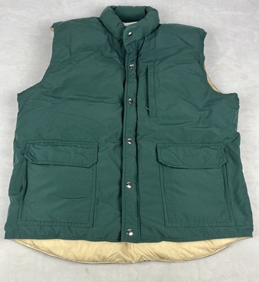 Orvis Puffer Vest Mens XL Green Goose Down Vintage Outdoor Hunting Fishing