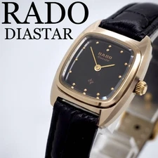 Good Condition RADO Watch DIASTAR Ladies Square Black RADO,16263