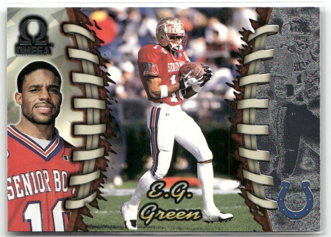 1998 PACIFIC OMEGA E.G. GREEN INDIANAPOLIS COLTS RC #99