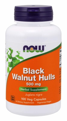 Black Walnut Hulls 500 mg 100 Capsules