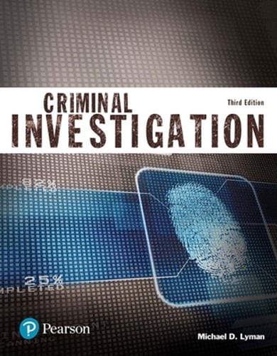 Criminal Investigation (Justice Series) by Michael Lyman: New