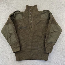 Mil-Tec Sweater Mens 54 Austrian Army Style Alpine Pullover Knit Olive OD Wool