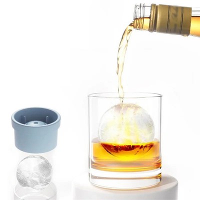 JUSTINLAU Ice Maker Food Grade Sphere Ice Mold Stackable Slow Melting DIY Ice...