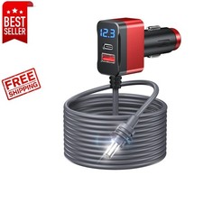 Starlink Mini 10FT Waterproof DC Power Cable with USB-C PD and Voltage Display