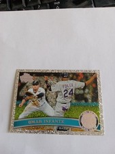 2011 Topps Update #US149 Omar Infante  Florida Marlins Silver Anniverary