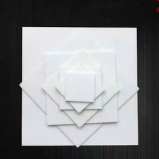 1x Alumina Aluminum Oxide Ceramic Square Plate Sheet High Temperature Resistance