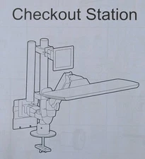 Ergotron 98-457 Wallmount or Deskmount Workstation with Adjustable Keyboard Arm