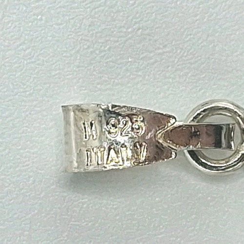 Vintage Milliefiore Floral Art Milono Glass Italy 925 Sterling Silver Pendant 1" - 第 5/8 張圖片