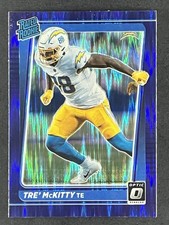 2021 Panini Donruss Optic - Rated Rookie Tre' McKitty #284 Purple Shock Prizm RC