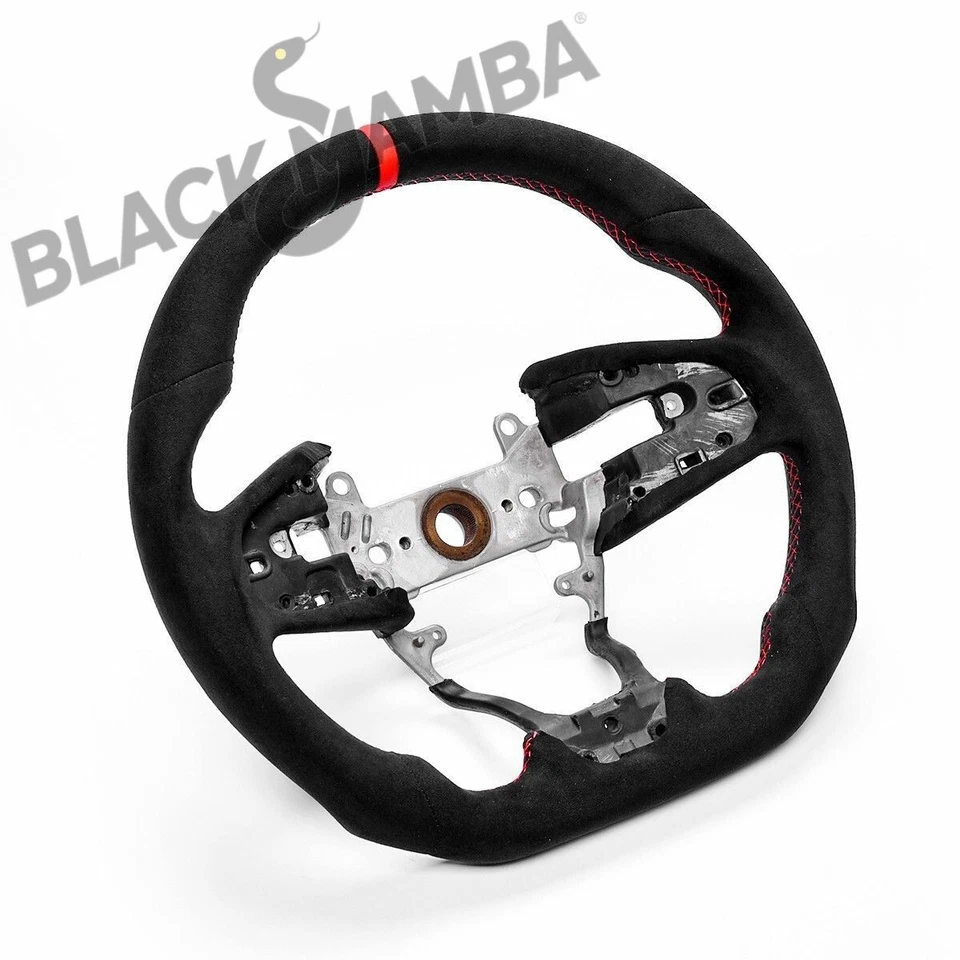 Full Alcantara Customized Sport Steering Wheel for Audi A4 A5 Quattro 2004-2012 - Image 3 of 4