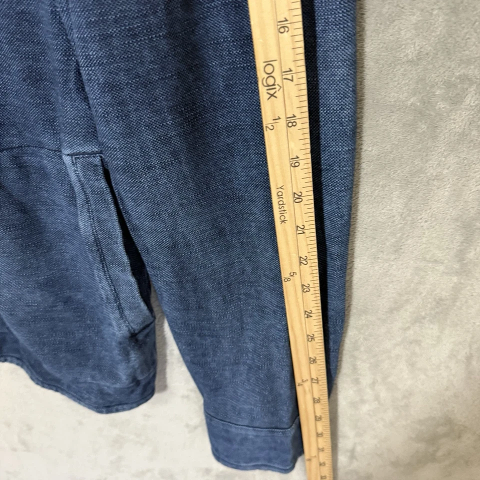 Chaqueta Peter Millar Para Hombres L Azul Shaket Mar Índigo Teñido Camisa Abotonada Foto 4 de 4