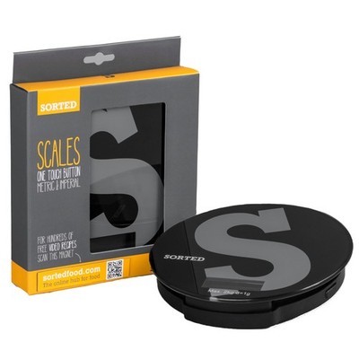Premier Housewares Digitale Küchenwaage, 2 kg H3 x B16 x T16 cm, schwarz 