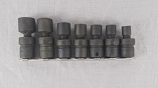 Snap-on 7-pc 38 Drive 6-point Sae Shallow Swivel Impact Socket Set