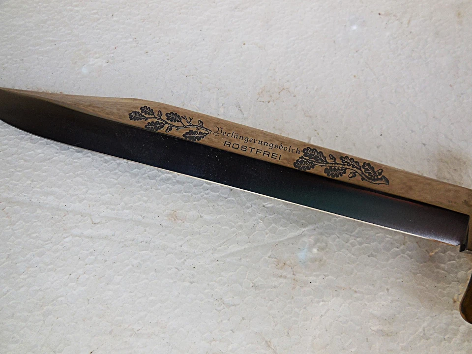 Gr.Verlängerungsmesser/Jagdmesser in Hirschhorn mit Bildnis um 1980er Jahre - Bild 4 von 4